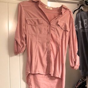 Bella Dahl pink Button down blouse